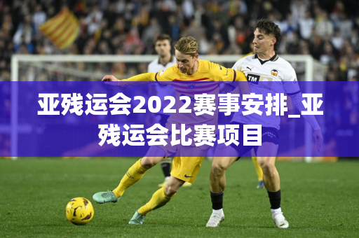 亚残运会2022赛事安排_亚残运会比赛项目