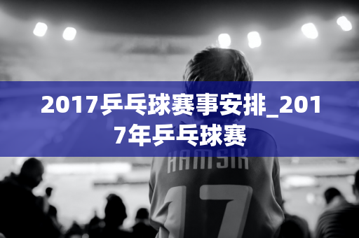 2017乒乓球赛事安排_2017年乒乓球赛