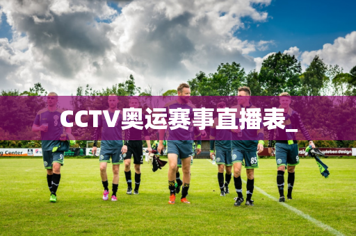 CCTV奥运赛事直播表_