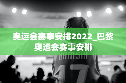 奥运会赛事安排2022_巴黎奥运会赛事安排